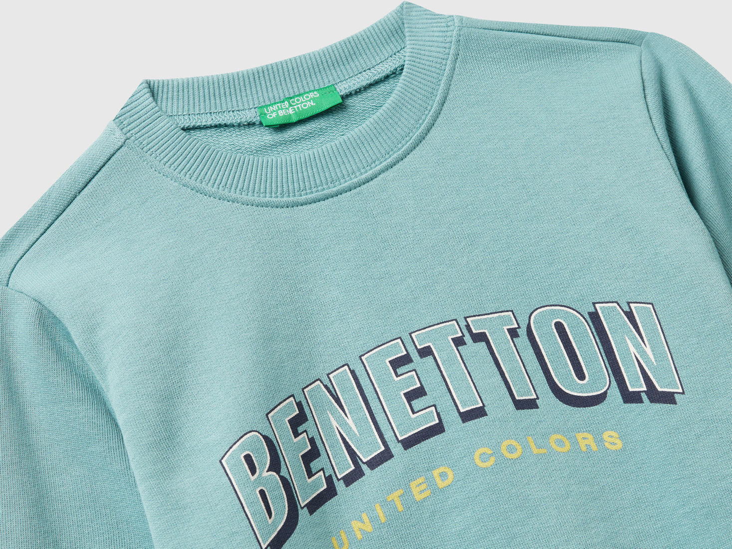Benetton_Sky Blue_Regular Fit Sweatshirt with Print_3J70G10JY_33K_03