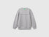 Benetton_Light Gray_Regular Fit Sweatshirt with Print_3J70G10JY_501_01