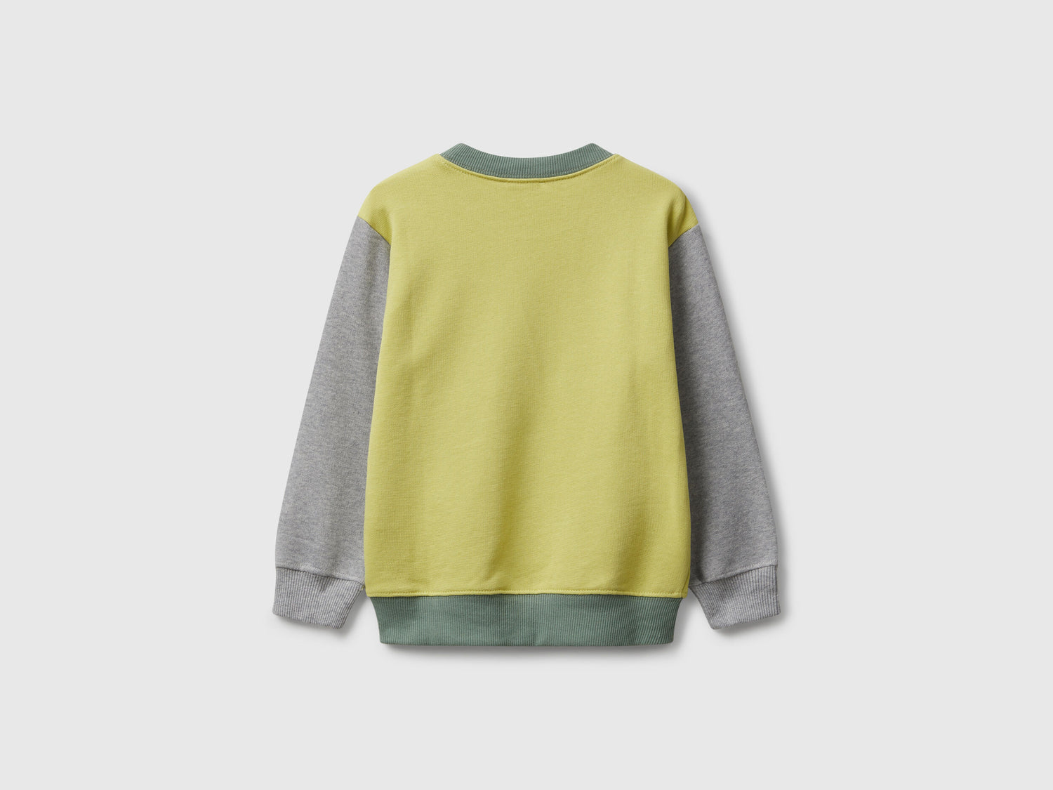 Benetton_Olive Green_Regular Fit Sweatshirt with Print_3J70G10JY_902_02
