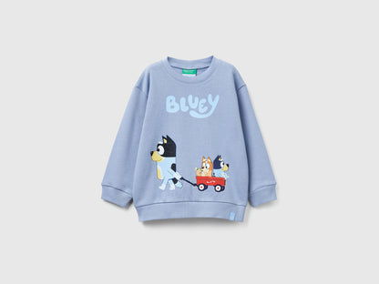 Benetton_Light Blue_Sweatshirt with Bluey Print ©Ludo Studio_3J70G10KF_0W2_01