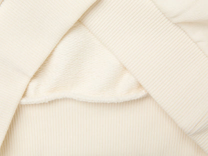 Benetton Creamy White Girls Crewneck Sweatshirt with Embroidery SKU: 3J70G10NG_901 Image 03