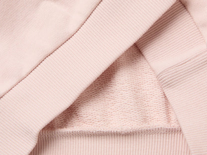 Benetton Soft Pink Girls Crewneck Sweatshirt with Embroidery SKU: 3J70G10NG_902 Image 03