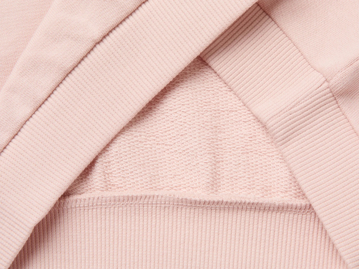 Benetton Soft Pink Girls Sweatshirt with Print and Embroidery in Organic Cotton SKU: 3J70G10NJ_08Q Image 03