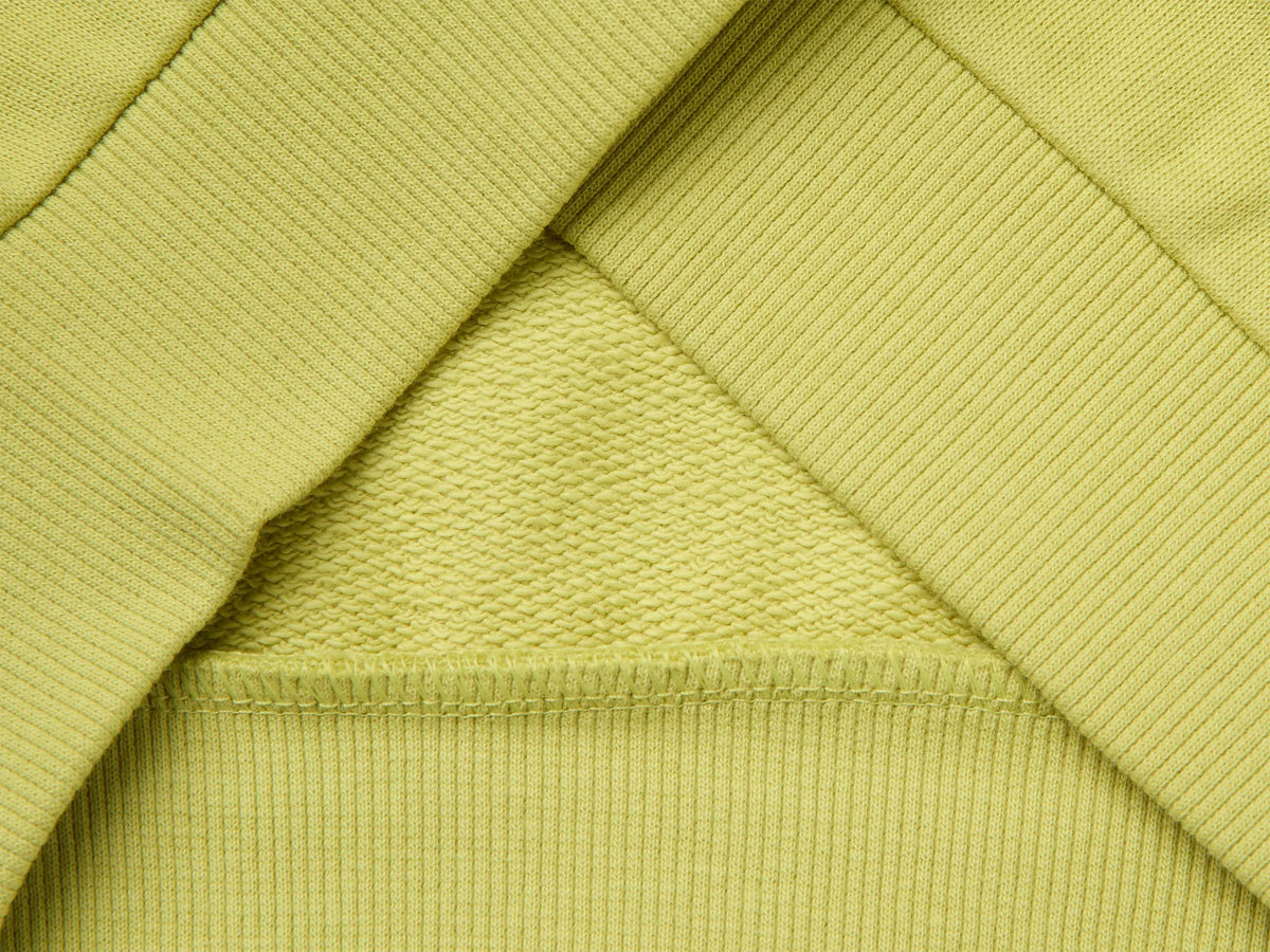 Benetton Lime Boys Closed Color Block Sweatshirt SKU: 3J70G10NM_902 Image 03