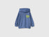 Benetton Blue Boys Hoodie with ©Peanuts Print SKU: 3J70G201B_0G6 Image 01