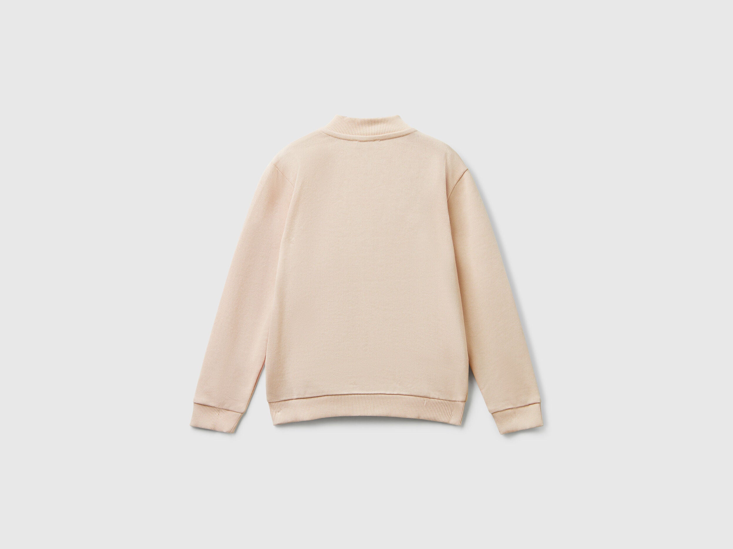 Benetton_Nude_Hoodie with Glittery Print_3J70G503U_12U_02