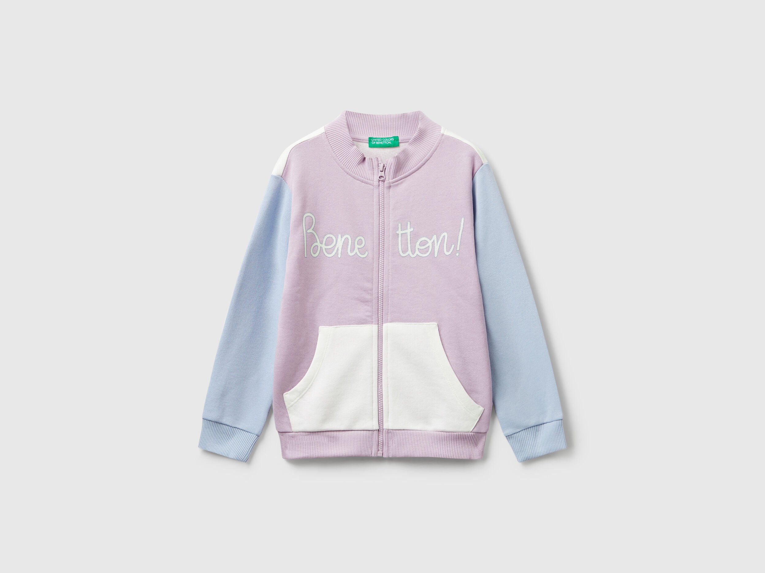 Benetton_Lavender_Hoodie with Glittery Print_3J70G503U_902_01