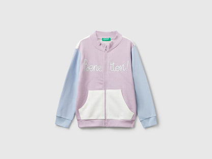 Benetton_Lavender_Hoodie with Glittery Print_3J70G503U_902_01
