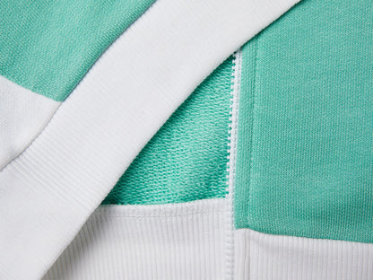 Benetton White Girls Zip-Up Sweatshirt with Print SKU: 3J70G504B_902 Image 03