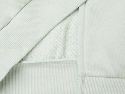 Benetton Light Green Girls Zip-Up Sweatshirt with Logo SKU: 3J70G504H_00M Image 03