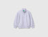 Benetton Lavender Girls Zip-Up Sweatshirt with Logo SKU: 3J70G504H_19B Image 01