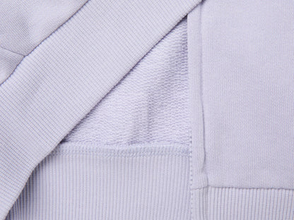 Benetton Lavender Girls Zip-Up Sweatshirt with Logo SKU: 3J70G504H_19B Image 03