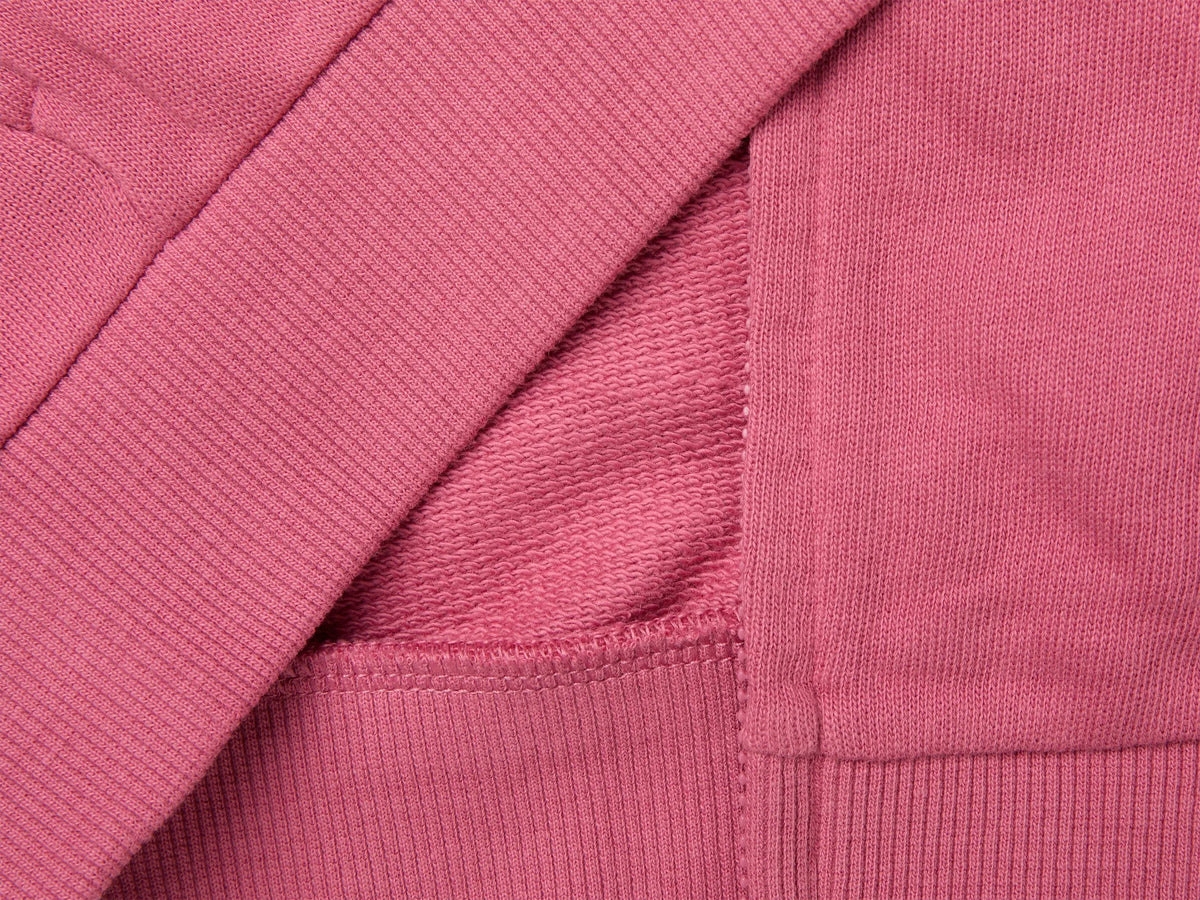 Benetton Fuchsia Girls Zip-Up Sweatshirt with Logo SKU: 3J70G504H_903 Image 03