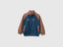 Benetton Dark Blue Boys Zip-Up Sweatshirt with Logo SKU: 3J70G504I_903 Image 01