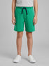 Benetton Green Boys Bermudas in Sweat Cotton SKU: 3J70G900P_108 Image 00