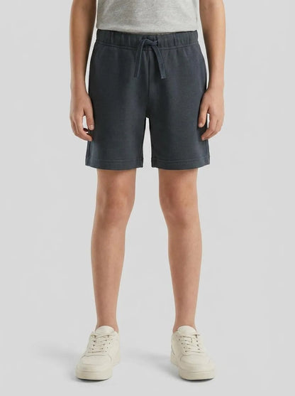 Benetton Dark Gray Boys Cotton Fleece Bermuda Shorts SKU: 3J70G900P_10N Image 00