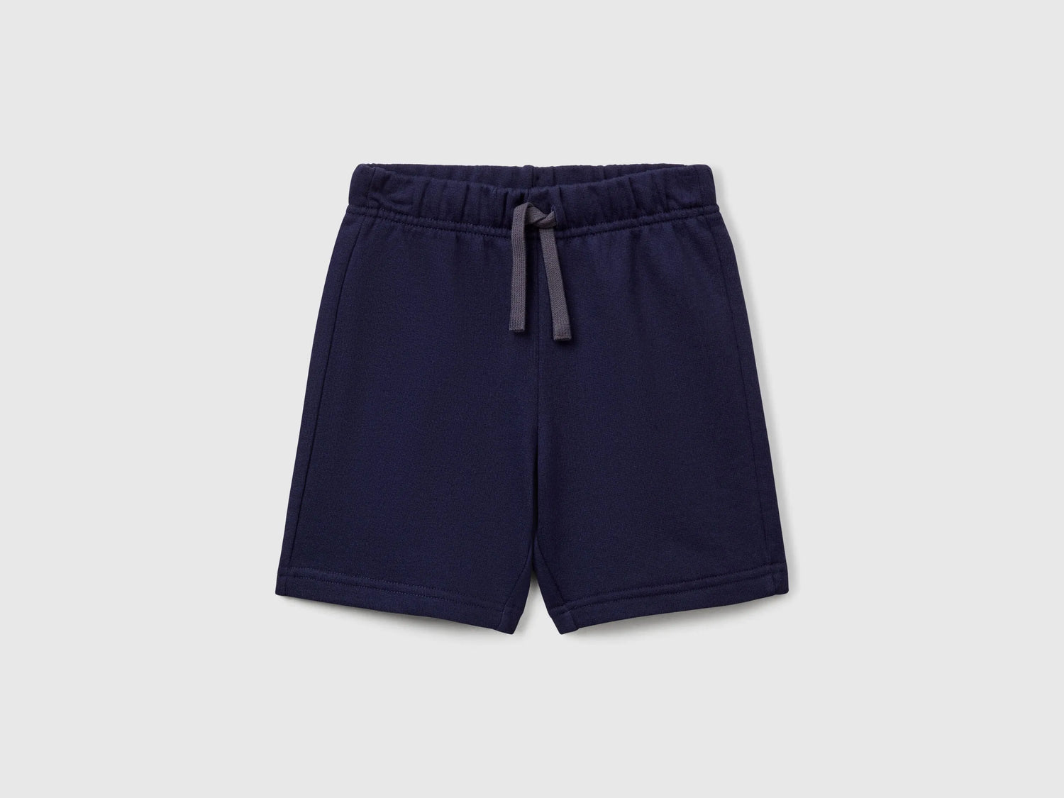Benetton Dark Blue Boys Bermudas in Sweat Cotton SKU: 3J70G900P_252 Image 01