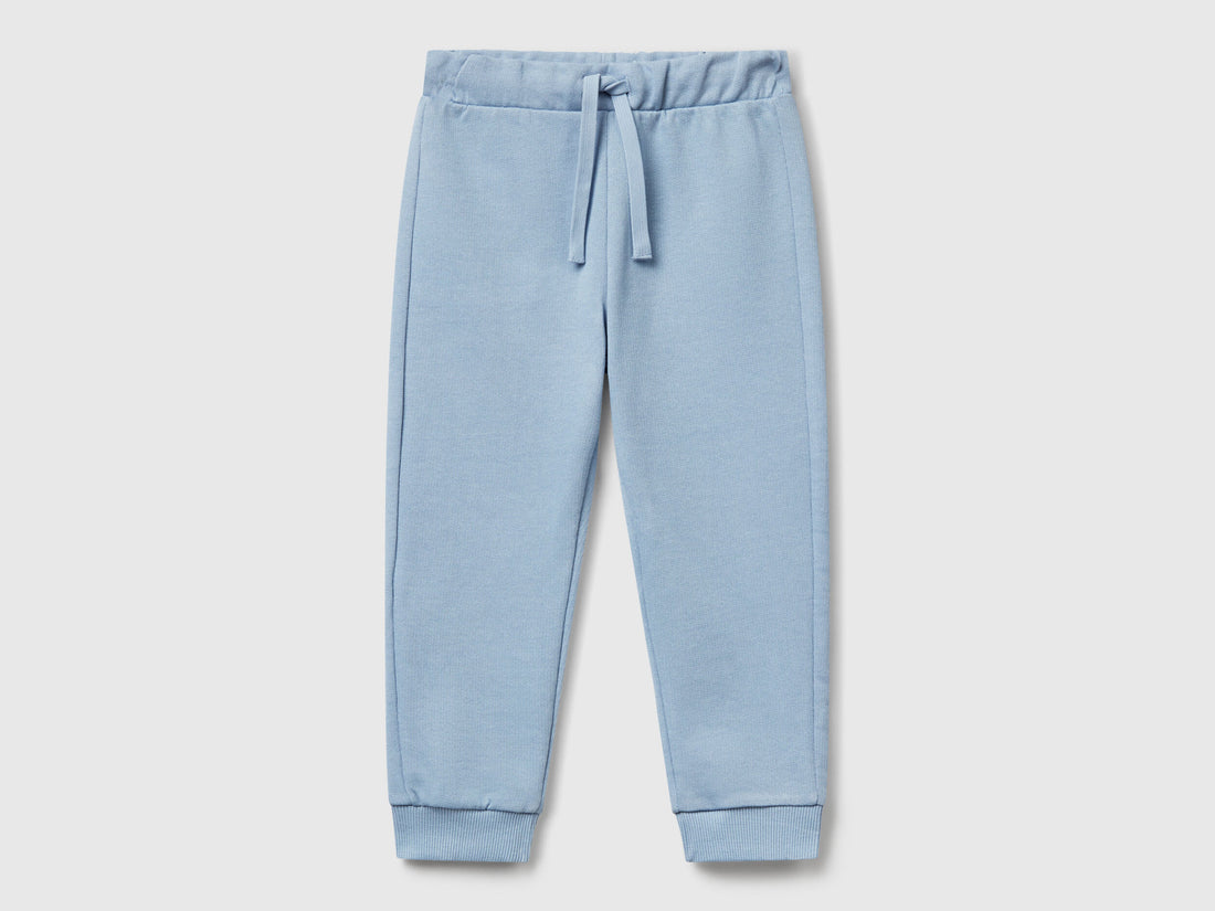 Beneton_Cotton Trousers with Logo_3J70GF010_0W2_01