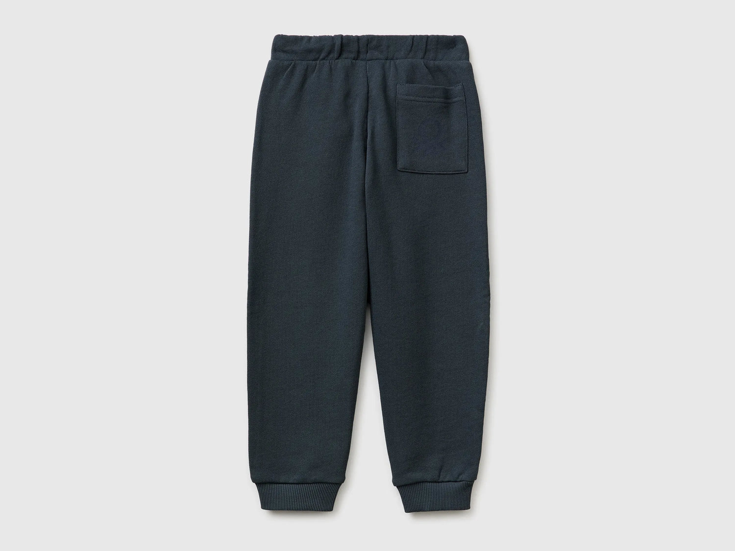 Benetton Dark gray Boys Cotton Trousers with Logo SKU: 3J70GF010_10N Image 02