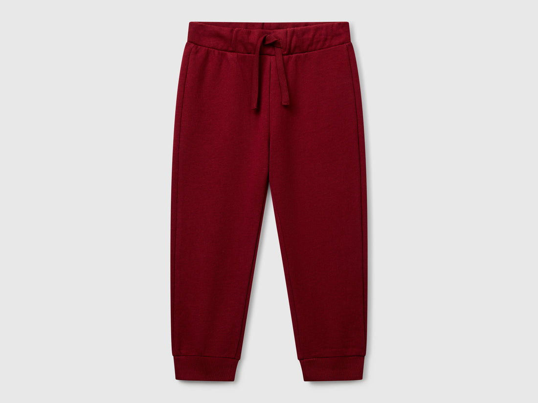 Beneton_Cotton Trousers with Logo_3J70GF010_129_01