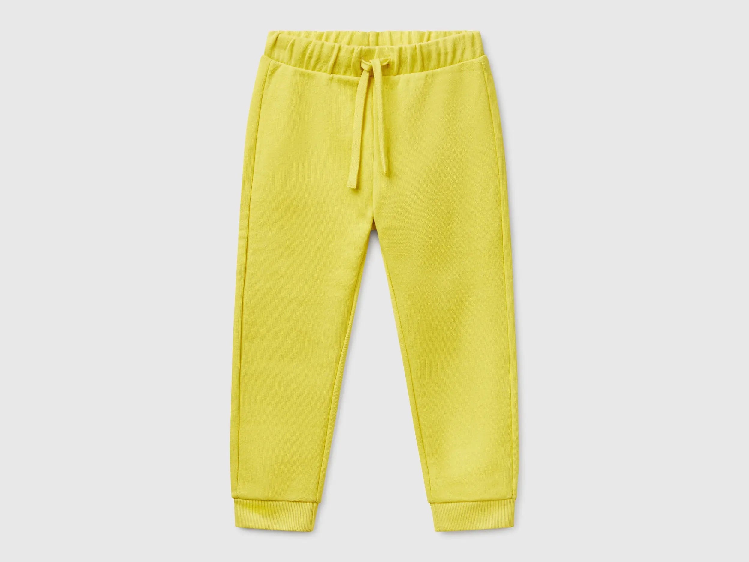 Benetton_Organic Cotton Sweatpants with Logo_3J70GF010_1T1_01
