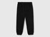Benetton Black Girls Cotton Sweatpants SKU: 3J70GF01N_100 Image 01