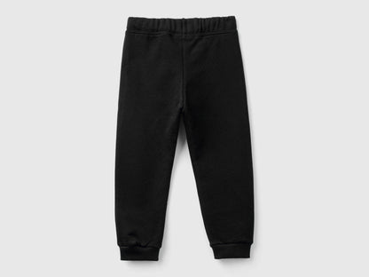 Benetton_Black_Sweatpants in Cotton_3J70GF01N_100_02