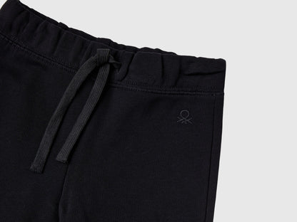 Benetton_Black_Sweatpants in Cotton_3J70GF01N_100_03