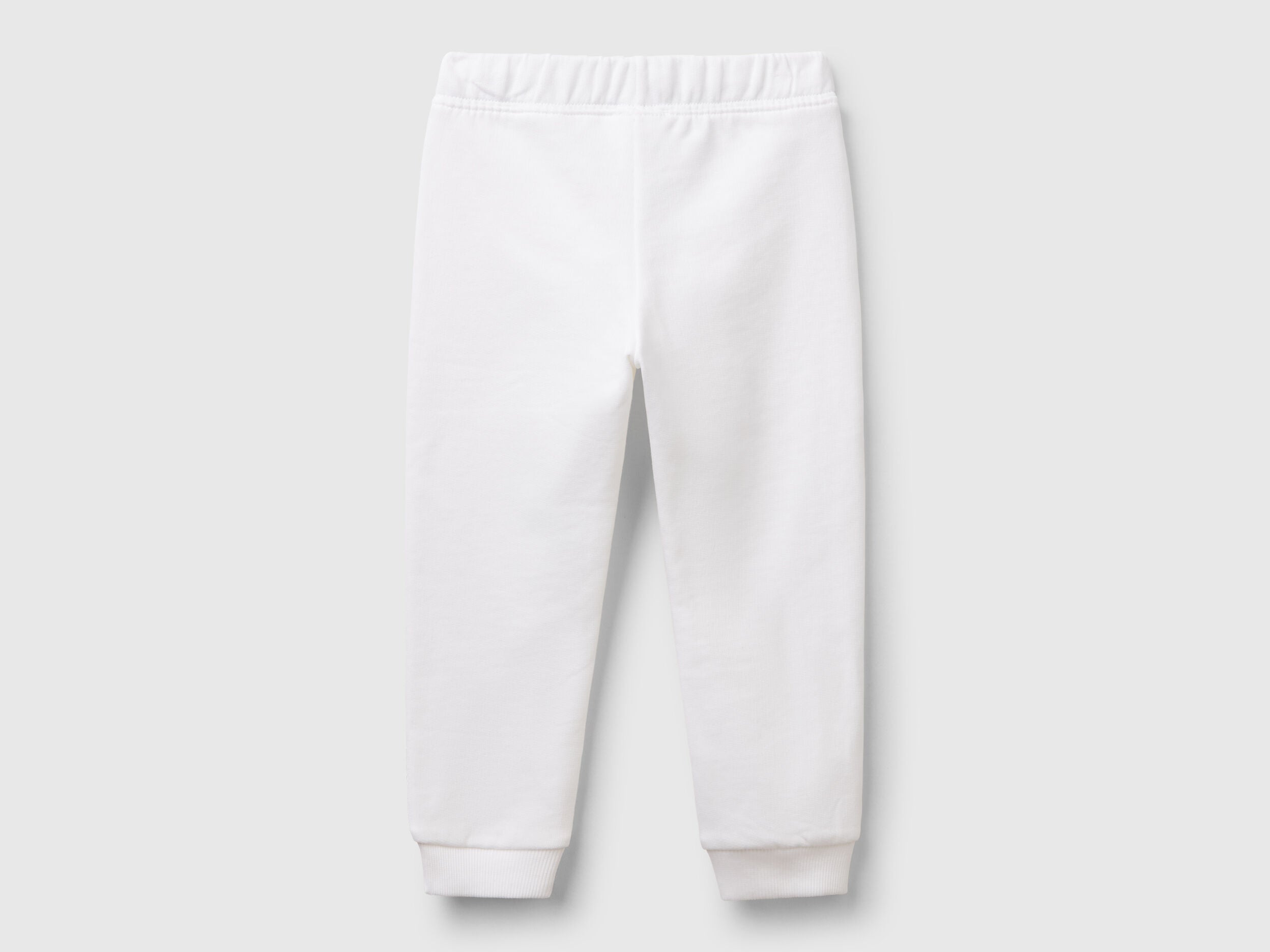 Benetton_White_Sweatpants in Cotton_3J70GF01N_101_02