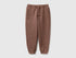 Benetton Brown Boys Fleece Joggers SKU: 3J70GF05J_0U3 Image 01
