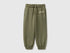 Benetton Military Green Boys Sweatshirt Trousers with Prints SKU: 3J70GF05K_07N Image 01
