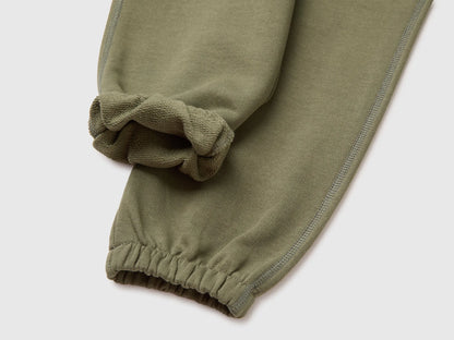 Benetton Military Green Boys Sweatshirt Trousers with Prints SKU: 3J70GF05K_07N Image 03