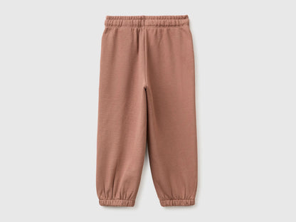 Benetton Brown Boys Organic Cotton Sweatpants SKU: 3J70GF05K_0U3 Image 02