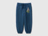 Benetton Dark Blue Boys Organic Cotton Sweatpants SKU: 3J70GF05K_37T Image 01