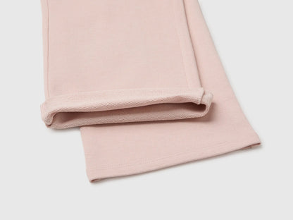Benetton Soft Pink Girls Sweatpants with Ruffles SKU: 3J70GF05N_08Q Image 03