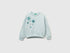 Benetton_Aqua_Warm Sweatshirt with Print and Rhinestones_3J73C10RA_17H_01