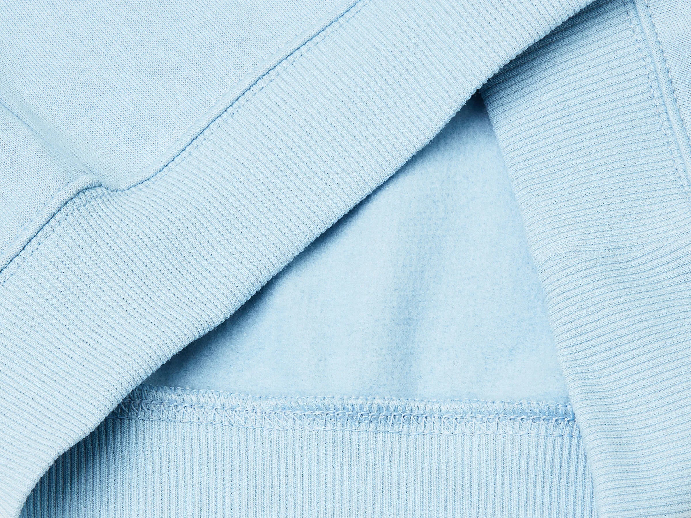 Benetton_Light Blue_Warm Sweatshirt in Cotton with Print_3J73C205C_27G_03