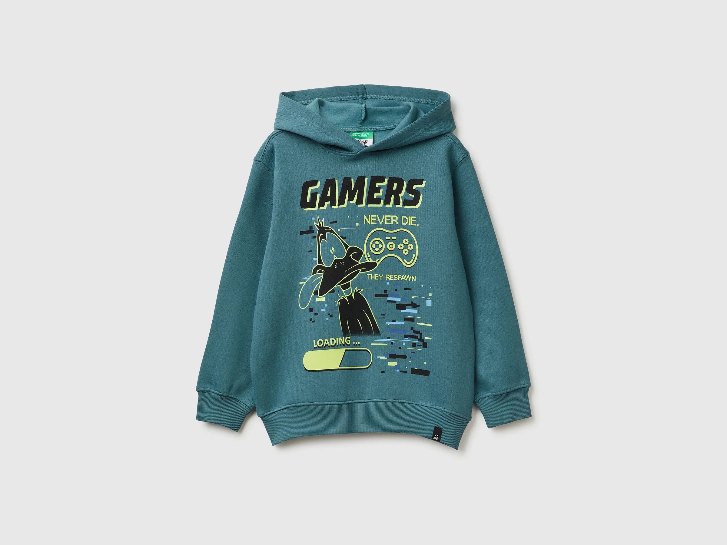 Benetton_Turquoise_Sweatshirt with Gamer Print_3J73C205I_19W_01