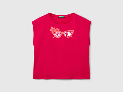 Benetton_T-Shirt with Neon Print_3JERC10PB_02E_01