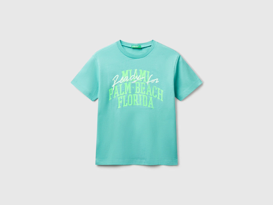 Benetton_T-Shirt with Neon Print_3JERC10PE_08N_01