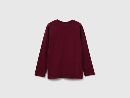 Benetton_Burgundy_T-Shirt with Print_3JERC10QO_129_02