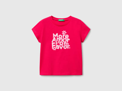 Benetton_T-Shirt with Neon Print_3JERG10J3_02E_01