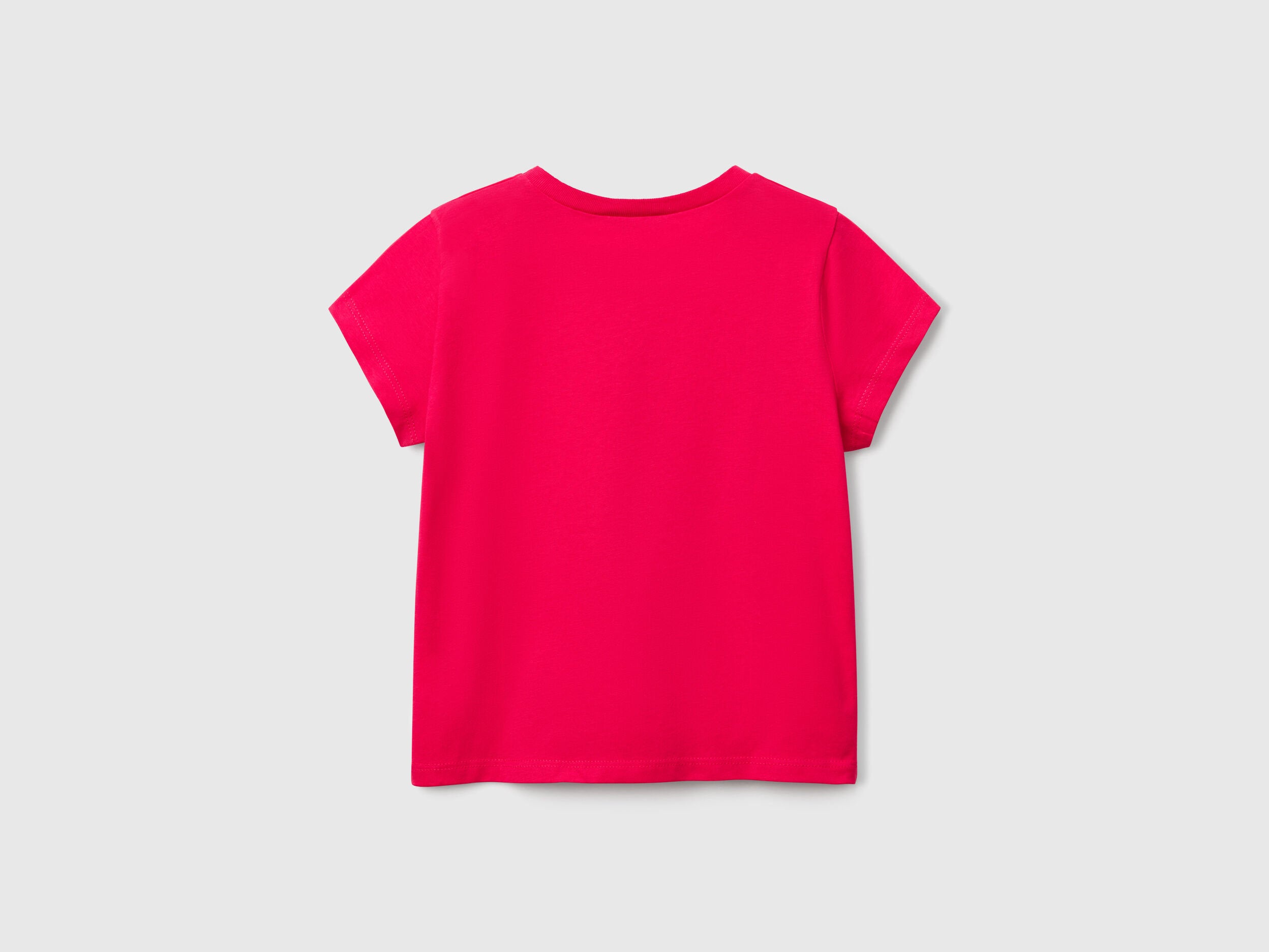 Benetton_T-Shirt with Neon Print_3JERG10J3_02E_02