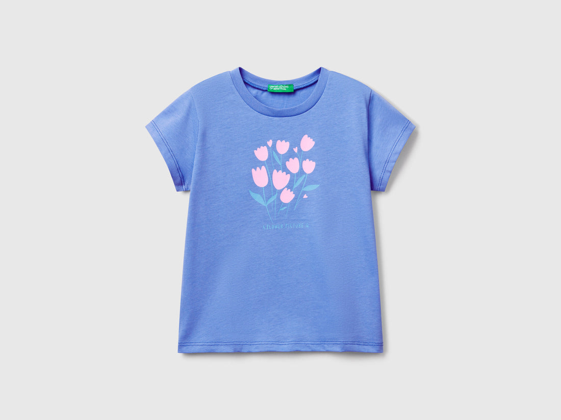 Benetton_T-Shirt with Neon Print_3JERG10J3_39Y_01