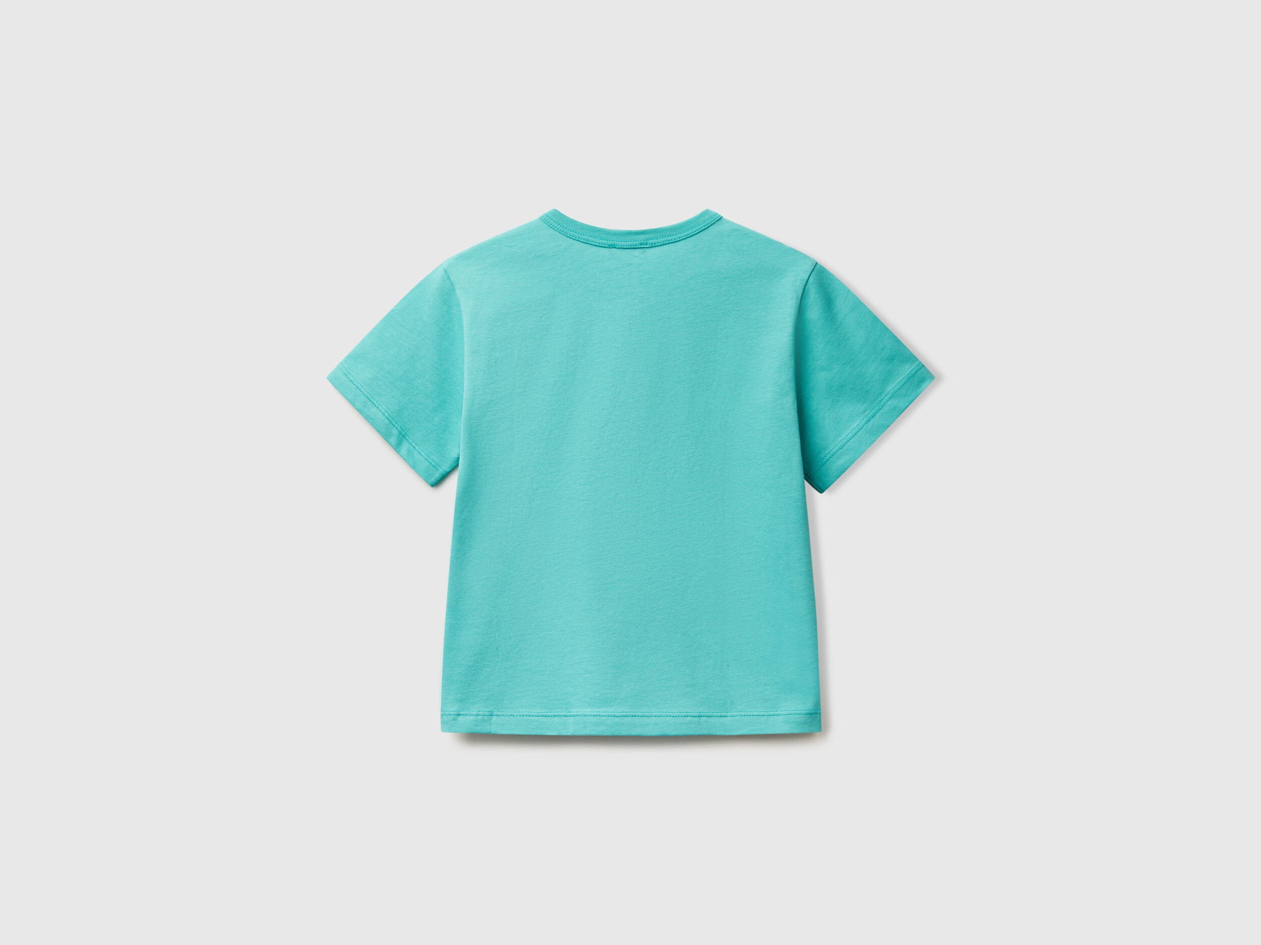 Benetton_T-Shirt with Neon Print_3JERG10JQ_08N_02