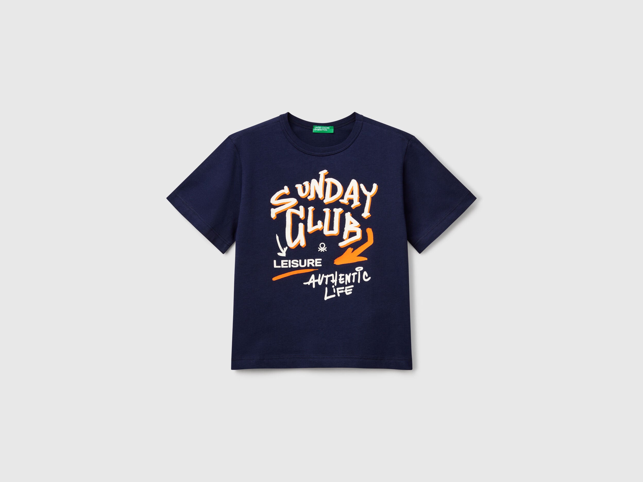 Benetton_T-Shirt with Neon Print_3JERG10JQ_252_01