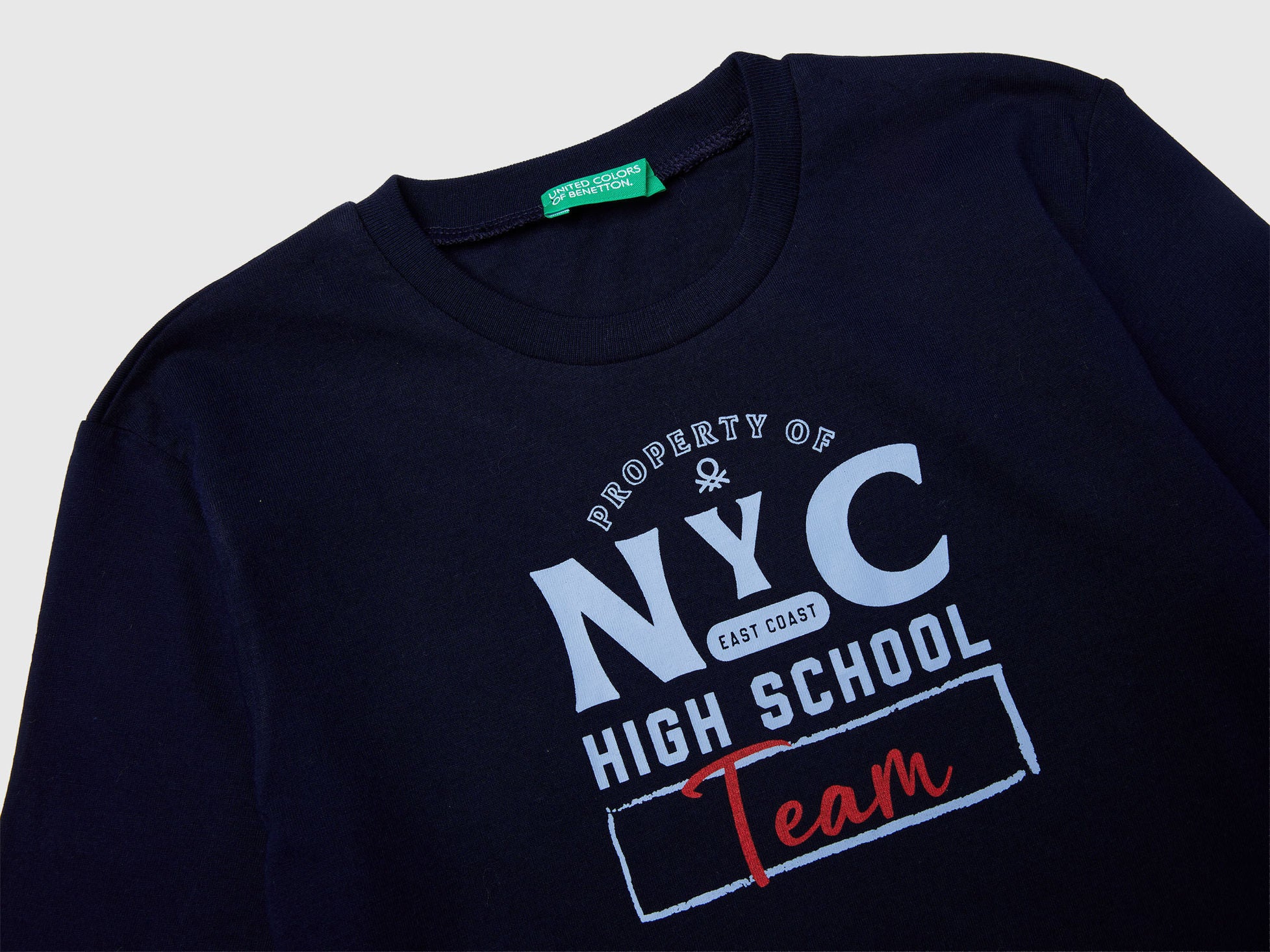 Benetton_Dark Blue_T-Shirt with Print_3JERG10K5_016_03