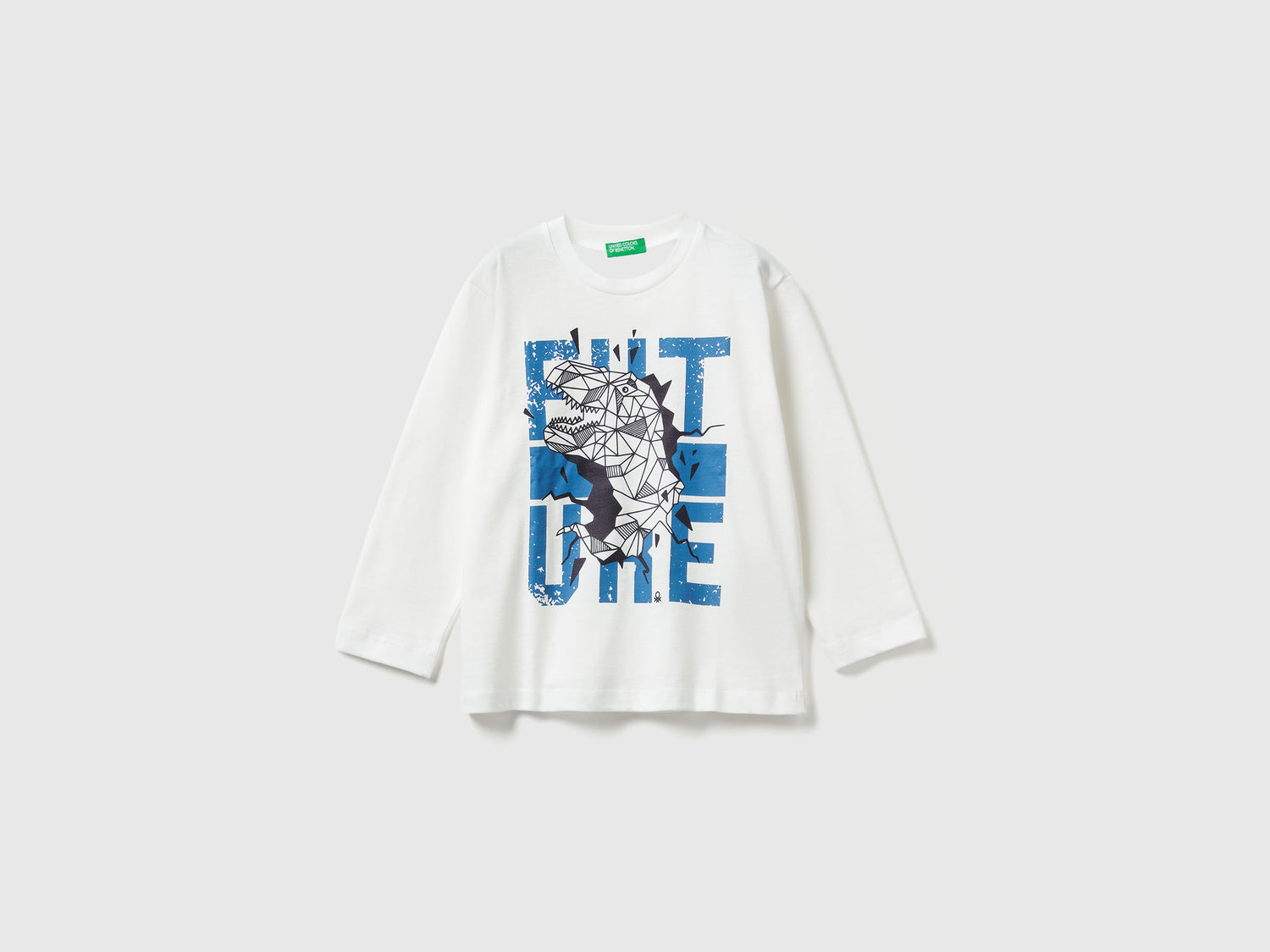 Benetton_Creamy White_T-Shirt with Print_3JERG10K5_074_01