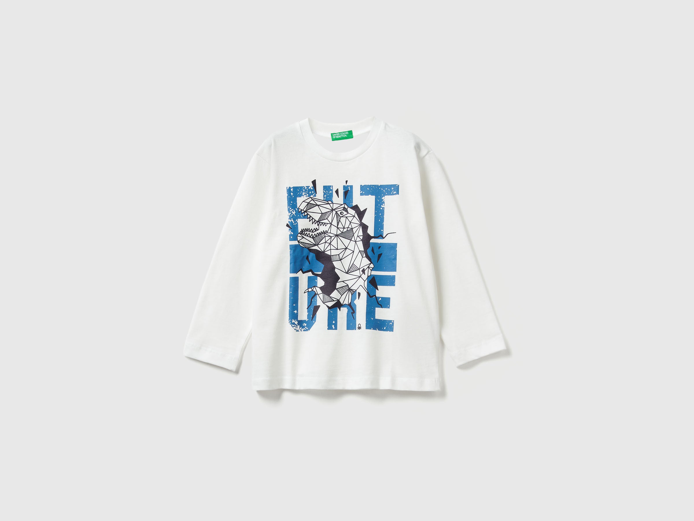 Benetton_Creamy White_T-Shirt with Print_3JERG10K5_074_01