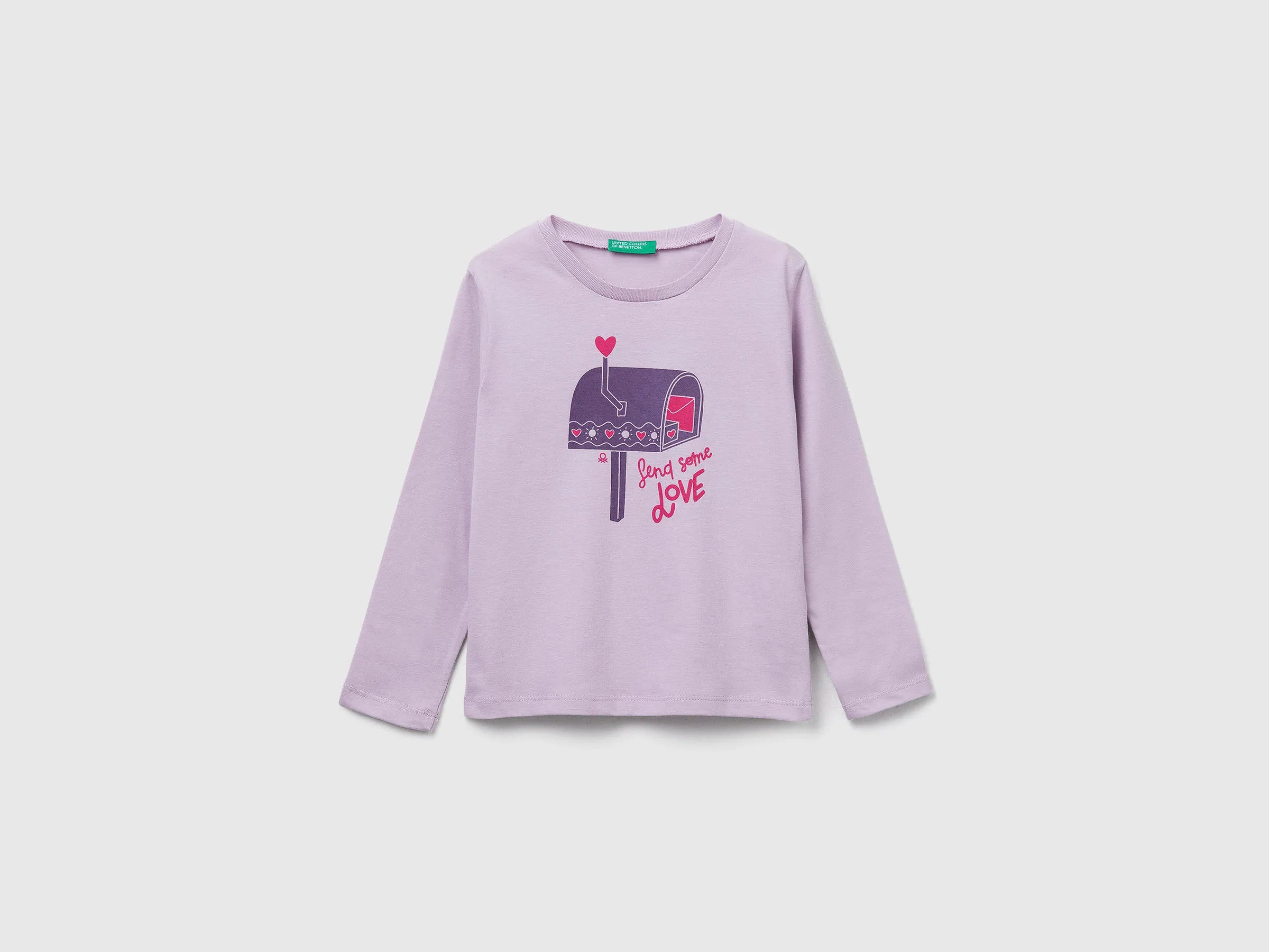 Benetton_Lavender_Regular Fit T-Shirt with Print_3JERG10KB_0W1_01